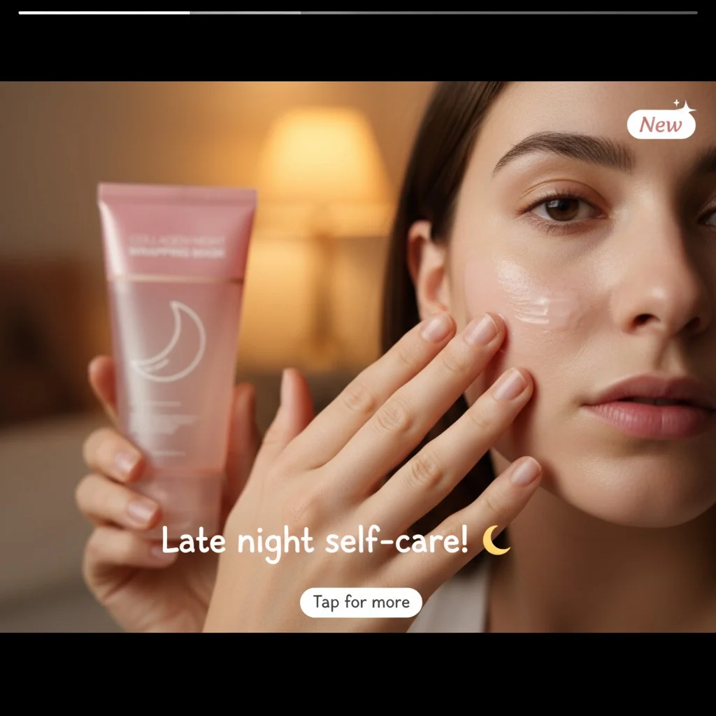 Customer Michael's cozy evening skincare routine